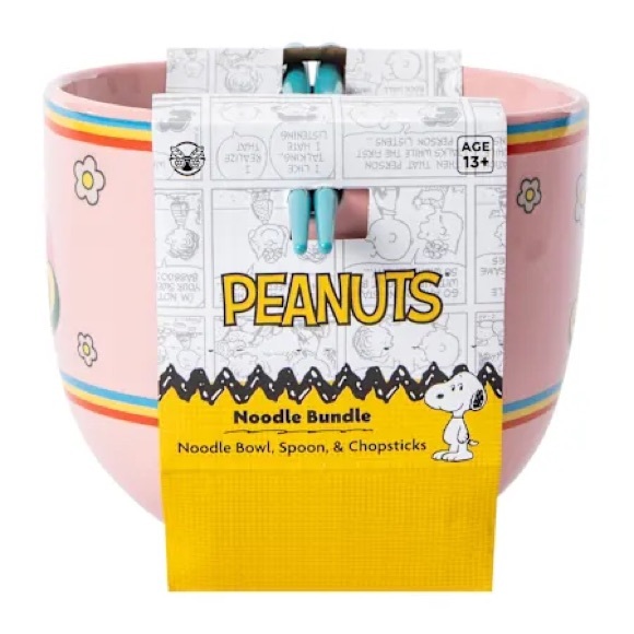 •Good Vibes & Good Noodles• 18 oz. Peanuts Snoopy Ramen Bowl Set - Picture 4 of 4